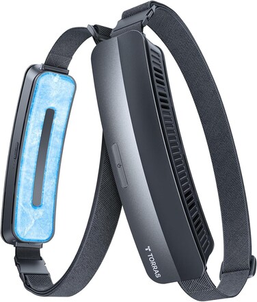 TORRAS 2025 Top Portable Waist Fan Coolify Zone 3, Ultra-Light Personal Wearable Belt Fan, 26Ft/S Strongest Wind For Full Body Cooling No.1 Cooling Area &amp; Cool Tech Rechargeable For Outdoor/Jobsite