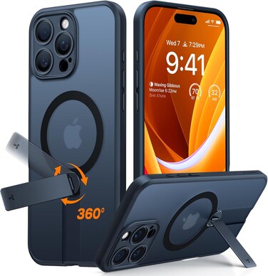 Torras Pstand Spin Series (X00FX1420) Case For 6.3" iPhone 16 Pro Black