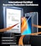 TORRAS iPad Pro 11 Inch Screen Protector M4 2024, Military Grade Shatterproof [TOP 9H+ Tempered Glass＆ One-Pull Installation] Anti-Scratch, Bubble Free, Apple Pencil Compatible, HD Clarity