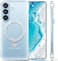 Torras Magnetic For Samsung Galaxy S26 Case with Stand, (Fit For MagSafe) (Anti-Slip Grip) (Drop Protection) (Anti-Yellowing) Frameless Thin &amp; Slim For Samsung S26 Case 6.3'', Clear