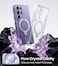 Torras Q3 Spin For Samsung Galaxy S26 Ultra Case with Kickstand, Fit For Magnetic, Slim Hard PC Protective S26 Ultra Clear Case with 360 Magnetic Stand, Transparent Clear