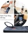 TORRAS Ostand Spin Series for iPhone 17 Pro Case, With Camera Control Button, 360&deg; Spin Magnetic Stand, MagSafe Compatible, Mil-Grade Protection Case with Kickstand &ndash; Q3 Spin, Clear