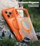 TORRAS Ostand Spin Series for iPhone 17 Pro Max Case, With Camera Control Button, 360&deg; Spin Magnetic Stand, MagSafe Compatible, Mil-Grade Protection Case with Kickstand &ndash; Q3 Spin, Energy Orange
