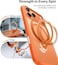 TORRAS Ostand Spin Series for iPhone 17 Pro Max Case, With Camera Control Button, 360&deg; Spin Magnetic Stand, MagSafe Compatible, Mil-Grade Protection Case with Kickstand &ndash; Q3 Spin, Energy Orange