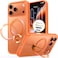 TORRAS Ostand Spin Series for iPhone 17 Pro Max Case, With Camera Control Button, 360&deg; Spin Magnetic Stand, MagSafe Compatible, Mil-Grade Protection Case with Kickstand &ndash; Q3 Spin, Energy Orange