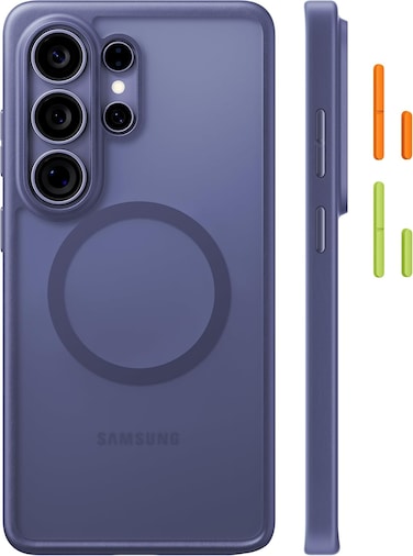 Torras Magnetic Shockproof For Samsung Galaxy S26 Ultra Case, Fit For Magnetic, 12FT Military Grade Protection, Translucent Slim Case For Samsung S26 Ultra Case Anti-Fingerprint Anti-Scratch, Purple