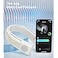 COOLIFY 2S Neck Air Conditioner, Cool Down 30&deg;F in 1S Neck Fan, Strong Wind Portable Neck Fan, Neck Cooler and Heater Personal Neck Fan 3-Speed, App Control Neck Fan Rechargeable - White
