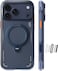 TORRAS Ostand Q3 Air for iPhone 17 Pro Case 6.3'' with Stronger Magnetic Stand, Fit for Magsafe, Airbags Miltary Protection, Camera Control for iPhone 17 Pro Case, Shockproof &amp; Stylish, Midnight Blue