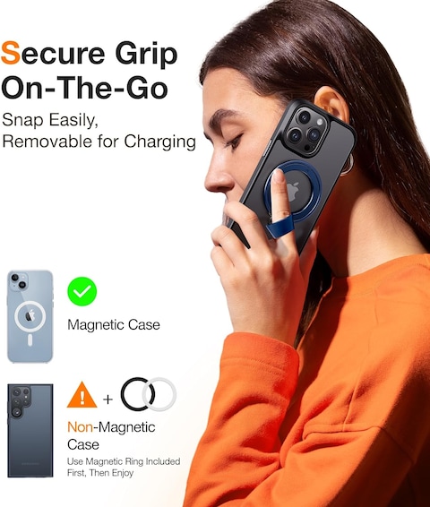 Torras Omniring (X003W140RZ) Magnetic Phone Grip Holder MagSafe Ring For All Phones Blue