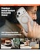 TORRAS Ostand Spin VegSkin Series Case for iPhone 17 Pro, Premium Leather Touch, Ultra-Thin, Magnetic 360&deg; Rotatable Metal Stand, Anti-Stain, MagSafe Compatible, Lightweight Cover &ndash; Pearl Grey