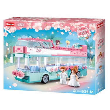 Sluban Girls Dream Double Decker Wedding Party Bus!  Set of 379 pcs.