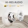 QCY H3 ANC Wireless Headphones Active Noise Cancelling, Hi-Res Audio Over-Ear Headphones Bluetooth 5.4, 60H Playtime, Multipoint Connection Foldable Headset (White)