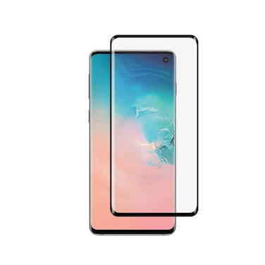 Devia Van Entire View 3D Curved Full Screen Protector for Samsung Galaxy S10E, Anti-Scratch, High Transparency, Bubble-Free Application, Easy Installation - Black
