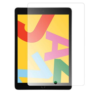 زجاج مقوى ديفيا واقي شاشة لجهاز آيباد 10.2 (2019)، مقاوم للخدش، شفافية عالية، صلابة سطح 9H، سهل التركيب، تطبيق خالي من الفقاعات - شفاف

