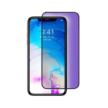 Devia Van Anti-Blue Ray Full Screen Twice-Tempered Glass for iPhone 12 / 12 Pro 6.1" - Anti-blue ray protection, twice-tempered for durability, scratch and shock-resistant - Black
