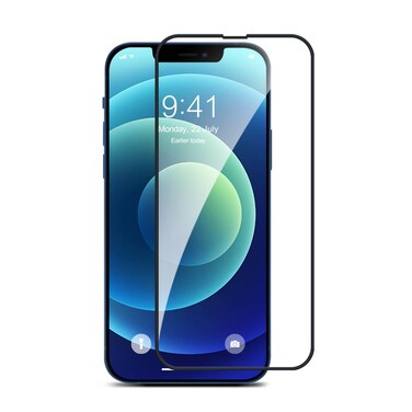 Devia Van Series Full Screen Silicone Edge Twice-Tempered Glass Compatible for iPhone 13 Pro Max (6.7") Easy Installation, Anti-Scratch, Screen Guard with Alignment Frame - Clear
