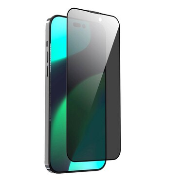 Devia Van Series Full Screen Privacy Twice-Tempered Glass for iPhone 14 Plus, Scratch and Damage Protection, Anti-Glare, Easy Installation, Full Coverage, Bubble-Free - Black
