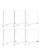 6pcs Clear Acrylic Shelf Dividers for Organization, Closet Shelf and Closet Separator for Bedroom, Kitchen, and Office Shelves