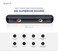 SK854BT Bluetooth Soundbar Speaker - Immersive Stereo Sound, RGB Lights, FM Radio, MicroSD &amp; AUX Support, Rechargeable Battery, Portable