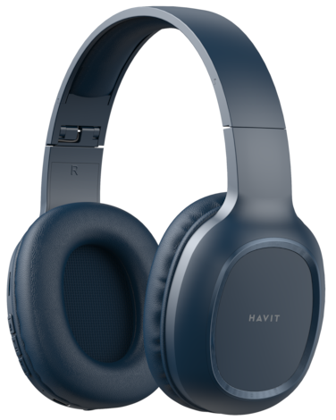 Havit H2590BT PRO Bluetooth Headphones - High-Fidelity Sound, FM Radio &amp; Micro SD Support, Comfortable Fit, 3-4 Hours Playtime - Sleek Blue
