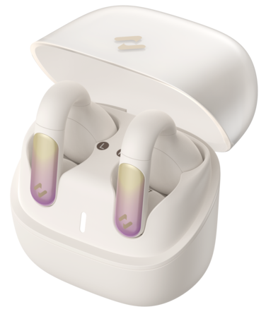 Audio Series TWS Earbuds Beige TW980 - Crystal Clear Calls, Dual Microphone ENC, Lightweight Design, 20 Hours Battery Life, Comfortable Fit