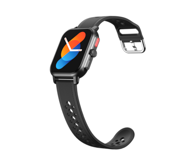 2.06" AMOLED HD Smart Watch - Black   IP68 Waterproof, Advanced Health Monitoring, Fitness Tracking, Customizable Faces



