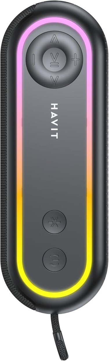 Havit  7W Output Power, 2400mAh Battery, 6-8 Hours Wireless Bluetooth Speaker V5.3 Playtime, TWS, TF &amp; FM Support, Hands-Free Calls, Voice Assistant, 3-Hour Charging Time