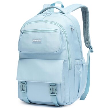 SUN EIGHT 35L Waterproof School Backpack for College, Kids Backpack Lightweight Large Capacity Travel Bag with Multi Pockets, SE8391, Blue