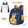 Sun Eight Toddler Backpack for Girls Kids Backpack Cute 3D Cartoon School Bag for Baby Girl Boy 2-5 Years, SE22063, Navy Blue Yellow