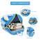 Sun Eight Preschool Backpack Toddler with Anti-Lost Harness 3D Cartoon Animal Waterproof School Bag for Baby Girl Boy 1-4 Years Baby Backpack, SE22065, Sky Blue Shark