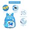 Sun Eight Preschool Backpack Toddler with Anti-Lost Harness 3D Cartoon Animal Waterproof School Bag for Baby Girl Boy 1-4 Years Baby Backpack, SE22065, Sky Blue Shark