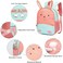 SUN EIGHT Cute Toddler Backpack Toddler Bag 3D Cartoon Mini Travel Bag for Baby Girl Boy 2-6 Years, SE2806, Green Red