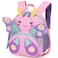 SUN EIGHT Preschool Toddler Backpack for Girls Kids Backpack Cute 3D Cartoon Animal Waterproof Schoolbag for Baby Girl Boy 1-5 Years Butterfly, SE2806, Pink Purple