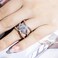 Rose Gold-plated Color Separation Ring Creative Cross Zircon Engagement Ring - Size 7