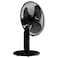 Midea 16" Pedestal Fan, SQD Motor, 3D Oscillation, 3 Speeds, Adjustable Height, 7.5hr Timer, 5 Leaf Blade, Black, FS4019K