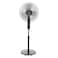 Midea 16" Pedestal Fan, SQD Motor, 3D Oscillation, 3 Speeds, Adjustable Height, 7.5hr Timer, 5 Leaf Blade, Black, FS4019K