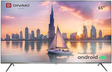 Divaki 65 Inch LED UHD 4K Smart TV Powered by Android, Netflix, YouTube, Prime Video, HDMI, USB 65CU7601