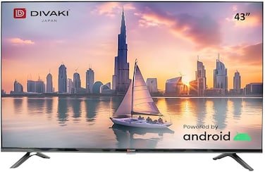 Divaki 43 Inch LED FHD Smart TV Powered by Android, Netflix, YouTube, Prime Video, HDMI, USB 43CS661V