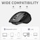 RAPOO 9900M Multi Mode Wireless Keyboard and Mouse Rechargeable Combo (Bluetooth 3.0/4.0/2.4G) English layout, Connect Up to 4 Devices, Extremely Thin Keyboard with Multi-Functional Mouse
