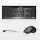 RAPOO 9900M Multi Mode Wireless Keyboard and Mouse Rechargeable Combo (Bluetooth 3.0/4.0/2.4G) English layout, Connect Up to 4 Devices, Extremely Thin Keyboard with Multi-Functional Mouse
