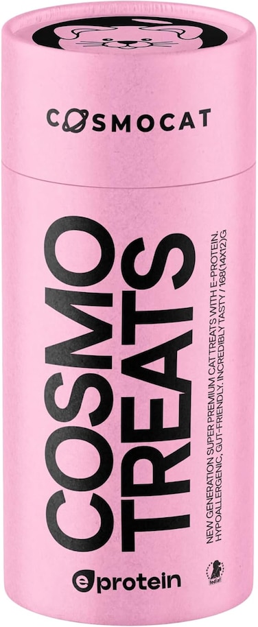 Cat Treats with Liquid Salmon E-Protein Hypoallergenic Lickable Treat For Kitten and Cat All Age (168g Pink)
