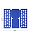 Clothes Laundry Folder Board Blue