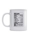 Facts About BTS Squad Printed Mug White/Black 350ml