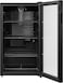 Midea Freestanding Single Door Beverage Cooler With 150L Gross &amp; 93L Net Capacity, Air-Cooled Thermostatic Wine Cabinet, Compact Cooler With Glass Door, Recessed Handle, Black - MDRW150FGG22AE