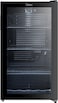 Midea Freestanding Single Door Beverage Cooler With 150L Gross &amp; 93L Net Capacity, Air-Cooled Thermostatic Wine Cabinet, Compact Cooler With Glass Door, Recessed Handle, Black - MDRW150FGG22AE
