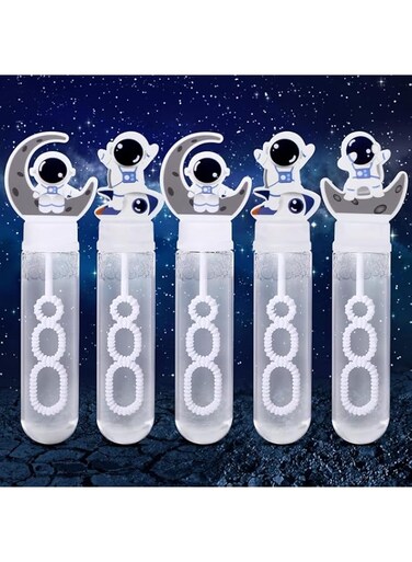Montchi 24Pcs Astronaut Bubble Wands for Kids Bubbles Bulk Party Favors Toy Carnival Prizes Goody Bag Fillers Stuffers Space Party Favors Outdoor Gifts Summer Pool Beach Mini Bubble for Kid Boys Girls