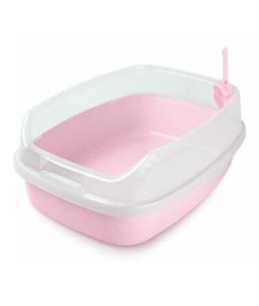 NutraPet Cat Toilet XL Deodorized Cat Litter Box Pink 62*46*23 cm
