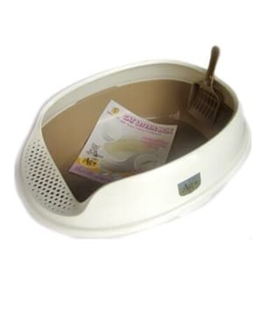 NutraPet Cat Toilet Deodorized Cat Litter Box Brown 50*38*20 cm