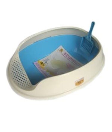 NutraPet Cat Toilet Deodorized Cat Litter Box Blue 50*38*20 cm