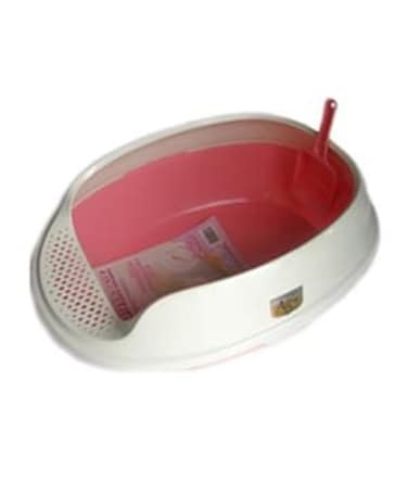 NutraPet Cat Toilet Deodorized Cat Litter Box Pink 50*38*20 cm